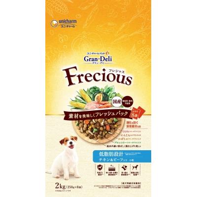 ユニチャーム　グラン・デリ　フレシャス　低脂肪設計　チキン&ビーフ入り　2kg
