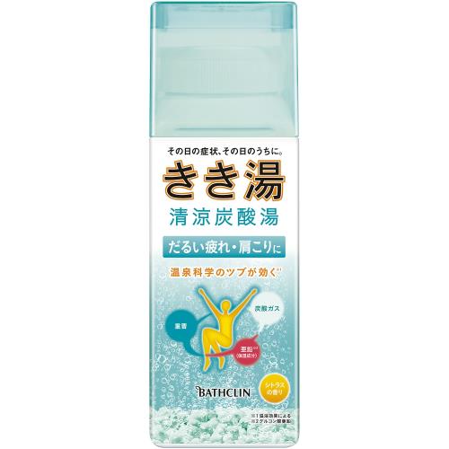 バスクリン　きき湯　清涼炭酸湯　シトラスの香り　360g