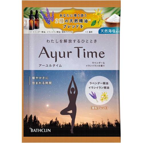 バスクリン　アーユルタイム　ラベンダー&イランイランの香り　分包　40g