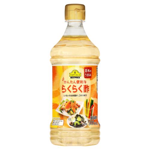 トップバリュ　ベストプライス　かんたん便利ならくらく酢　500ml×6個セット