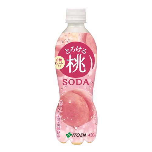 伊藤園　とろける桃　ソーダ　450ml×24個セット