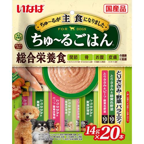 いなば食品　ちゅーるごはん　とりささみ・野菜バラエティ　20本