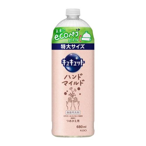 花王　キュキュット　ハンドマイルド　カモミールの香り　詰替　eco　680ml