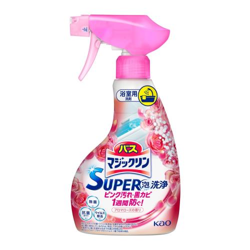 花王　バスマジックリン　SUPER泡洗浄　アロマローズの香り　本体　350ml