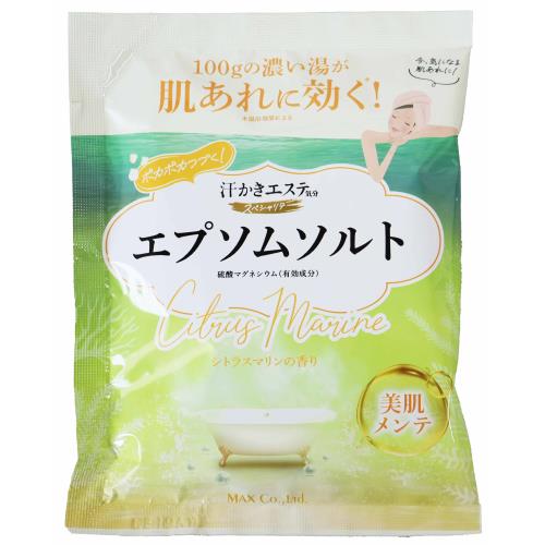 マックス　汗かきエステ　エプソムソルト　シトラスマリンの香り　100g