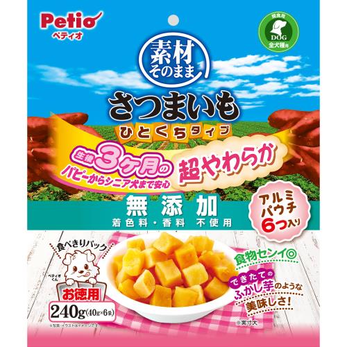 ペティオ　素材そのまま　さつまいもひとくちタイプ　超やわらか　240g