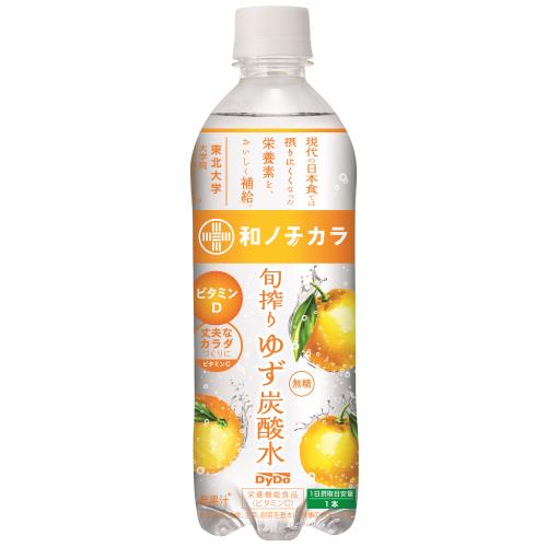 ダイドー　和ノチカラ　旬搾りゆず炭酸水　500ml×24個セット