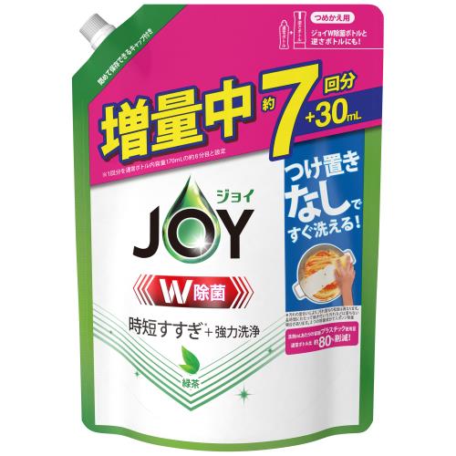P&G　　W除菌ジョイ　コンパクト　緑茶の香り　詰替　940ml