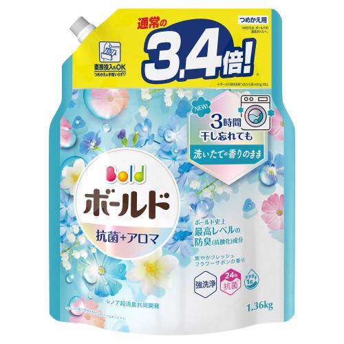 P&G　ボールドジェルフラワーサボン超ジャンボ　1360G【1月7日までの期間特売】