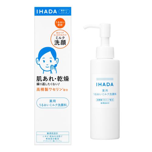 資生堂薬品　イハダ　薬用うるおいミルク洗顔料　140mL
