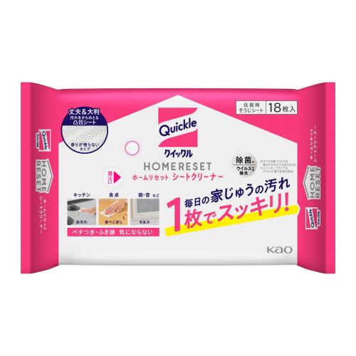 花王　クイックル　ホームリセット　シートクリーナー　18枚