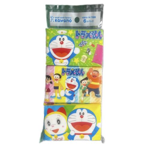 河野製紙　ドラえもんポケットティシュ　6個