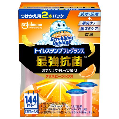 ジョンソン　スクラビングバブルスタンプ　抗菌クリスピーシトラス　詰替　38G×2個