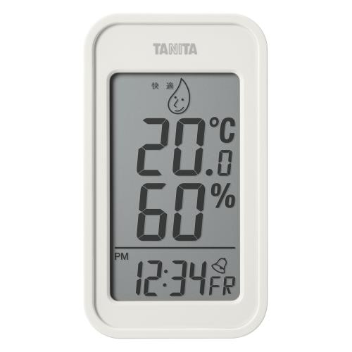 タニタ　デジタル温湿度計　TT-589　アイボリ-