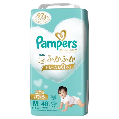 P&G　パンパース肌いちパンツ　Mサイズ　はいはいはじめてのパンツ　48枚×4個セット