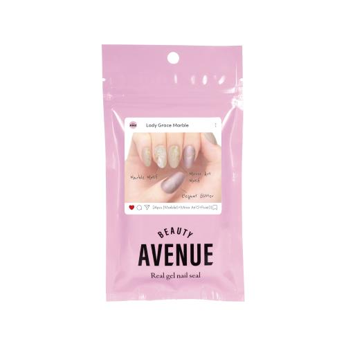 アイエスリンク　BEAUTY　AVENUE　リアルジェルネイルシール　レディグレイスマーブル