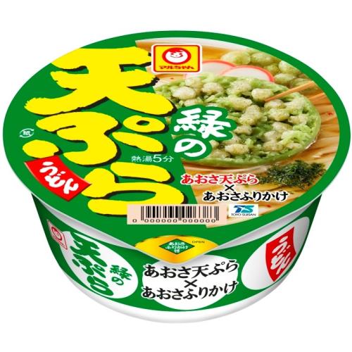 東洋水産　マルちゃん　緑の天ぷらうどん　90g×12個セット
