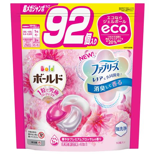 P&G ボールド ジェルボール 4in1 ブロッサム 詰替 超メガジャンボ 92個