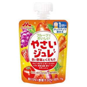 フルーツでおいしい やさいジュレ 赤い野菜とくだもの 70g