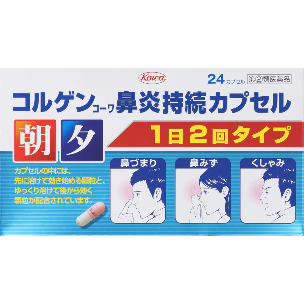 日本最級 コルゲンコーワ 鼻炎ジェルカプセルα 24カプセル