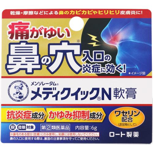 ◆【指定第2類医薬品】メンソレータム　メディクイックN軟膏　6g【セルフメディケーション税制対象商品】