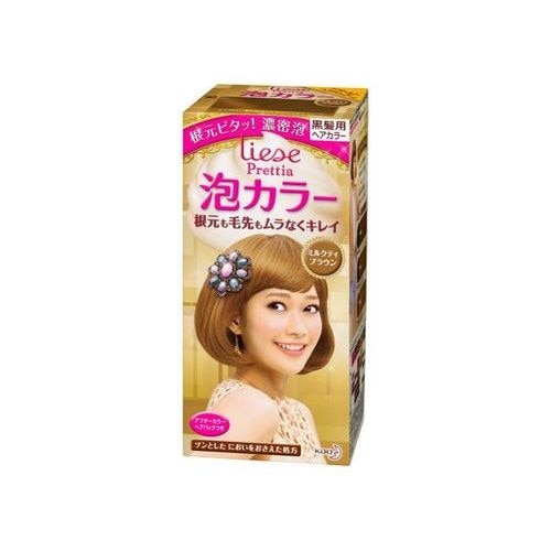 花王　リーゼ　プリティア　泡カラー　ミルクティブラウン