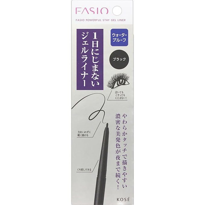 コーセー ファシオ パワフルステイ ジェルライナー ブラック 0.1G