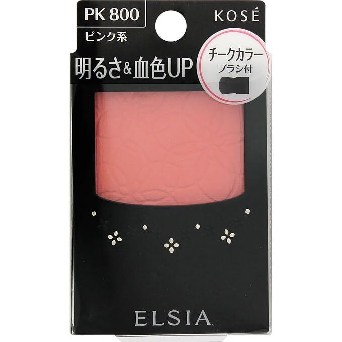 コーセー　エルシア　プラチナム　明るさ&血色アップ　チークカラー　ピンク系800　3.5G
