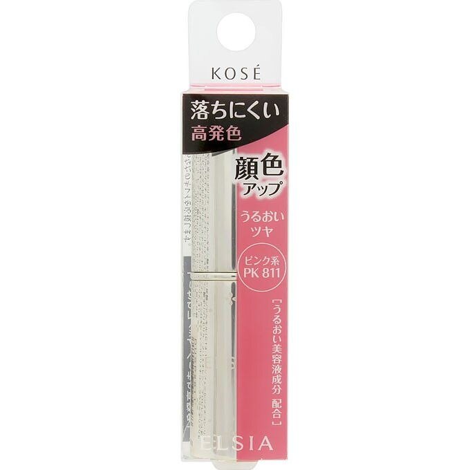 コーセー　エルシア　プラチナム　顔色アップ　ラスティングルージュ　ピンク系811　5G