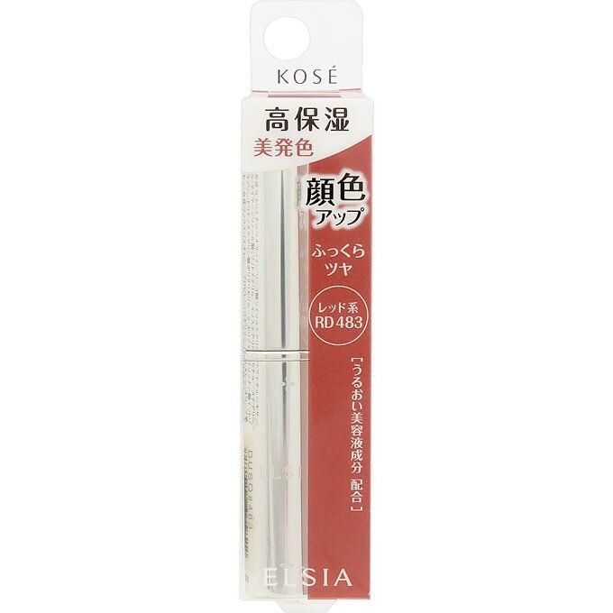 コーセー　エルシア　プラチナム　顔色アップ　エッセンスルージュ　レッド系483　3.5G