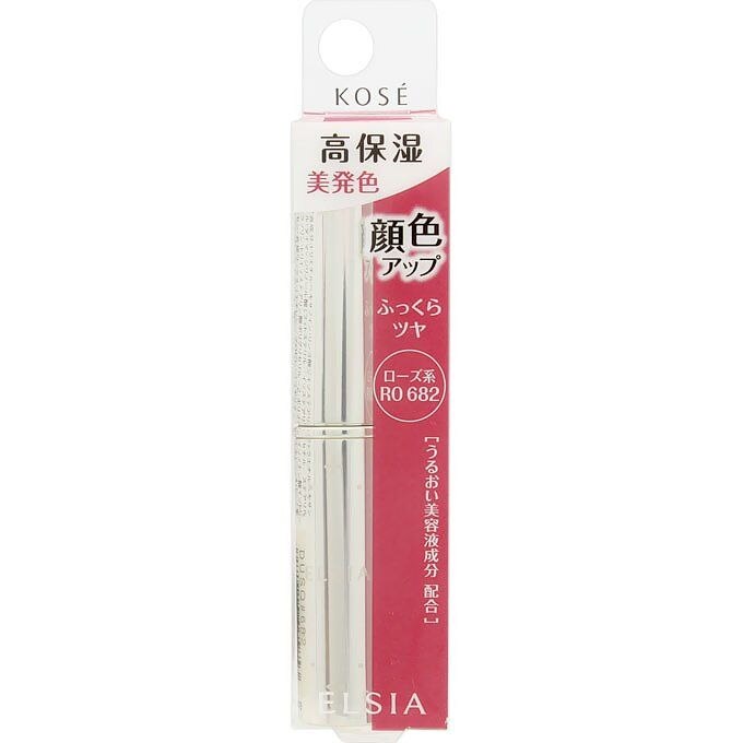 コーセー　エルシア　プラチナム　顔色アップ　エッセンスルージュ　ローズ系682　3.5G