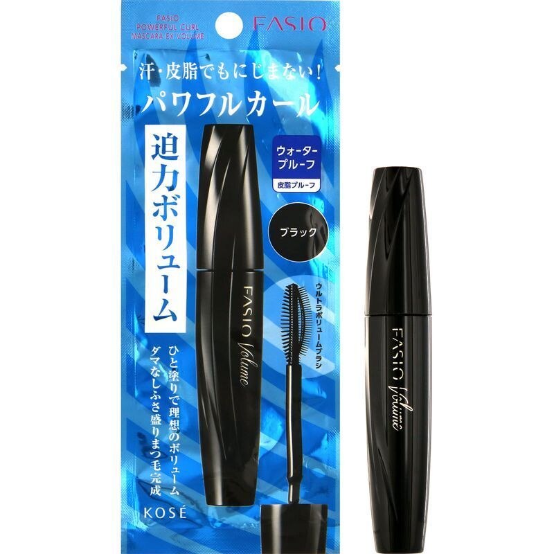 コーセー ファシオ パワフルカール マスカラ EX (ボリューム) ブラック 7G